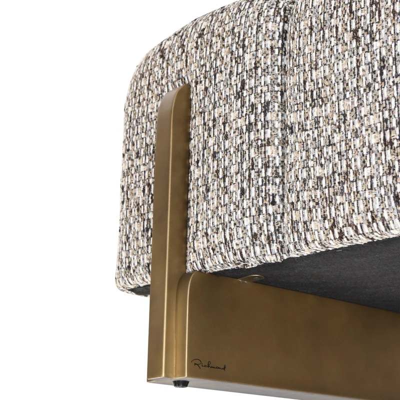 Richmond Bank Caleo Cobblestone – Polstersitzbank mit Steppmuster