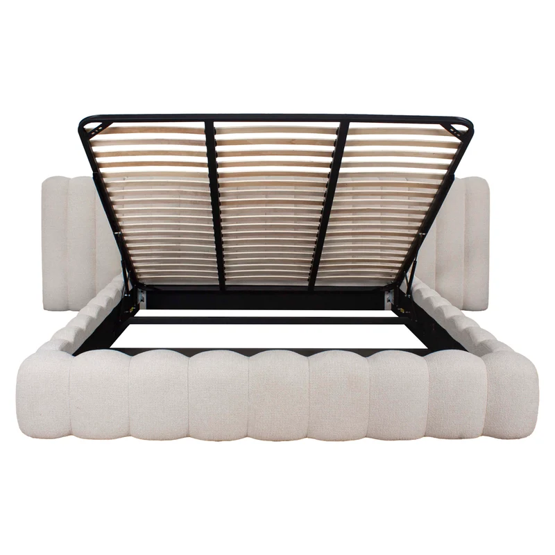 Polsterbett Cupidon 180x210 cm mit Bettkasten, Cream – Richmond
