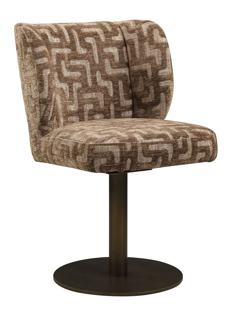 Esszimmerstuhl Fiona Brown Labyrinth mit Drehgestell von Richmond
