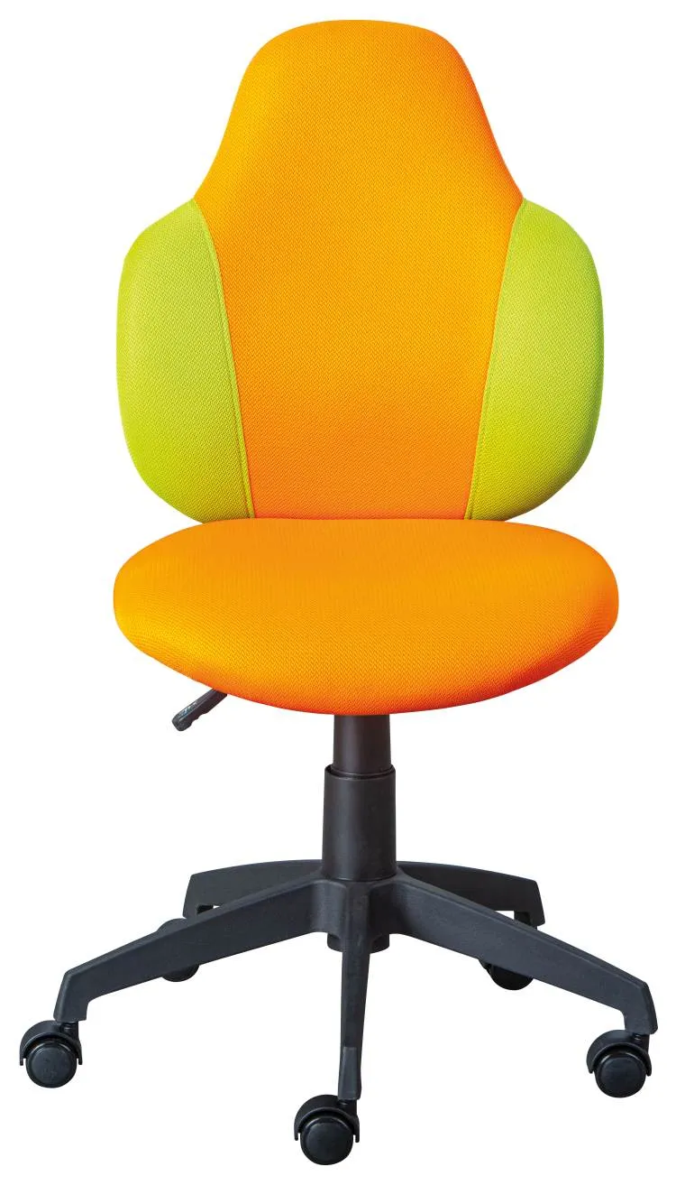 Jugenddrehstuhl Drehstuhl JESSI Mesh Orange / Grün
