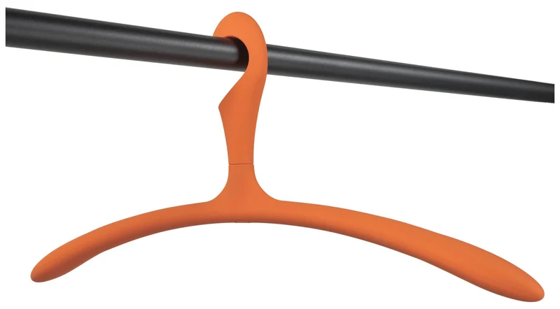 Kleiderbügel ARX Orange 5er Set, rutschhemmende Beschichtung von Spinder