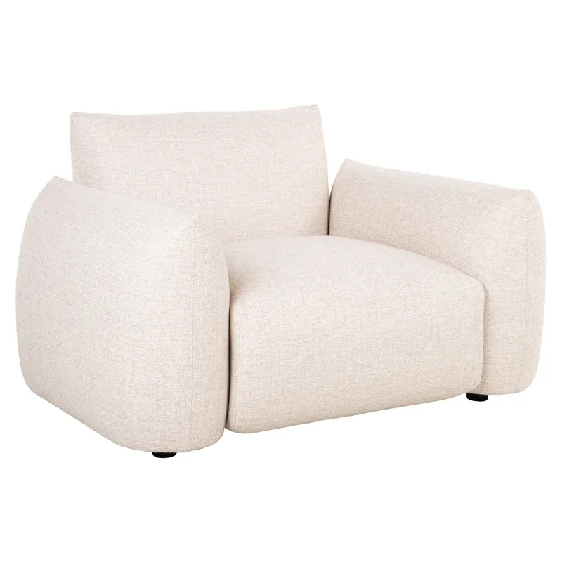 Outdoor Lounge Stuhl Dawson beige alpine mit Aluminiumgestell