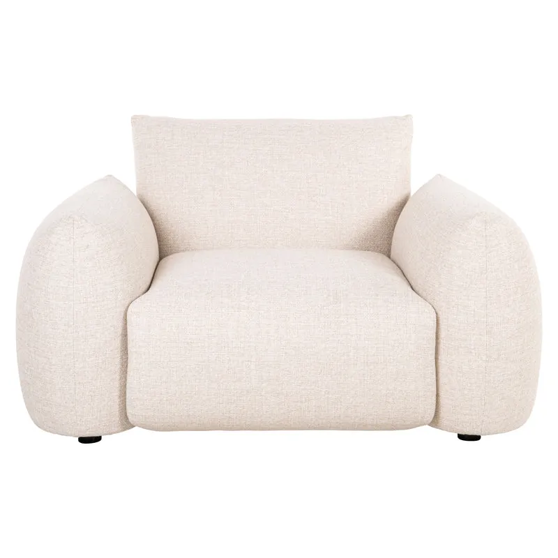 Outdoor Lounge Stuhl Dawson beige alpine mit Aluminiumgestell