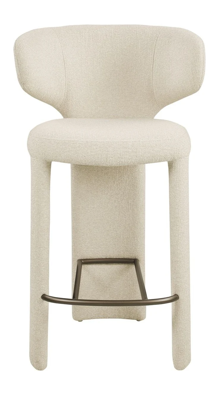 Barhocker Viola biscotti – Counterstuhl mit Polyester-Bezug