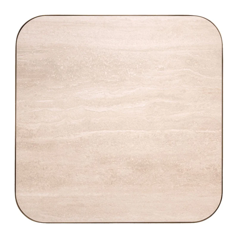 Richmond Couchtisch Claridge beige 70x70 cm, Keramik & Glas