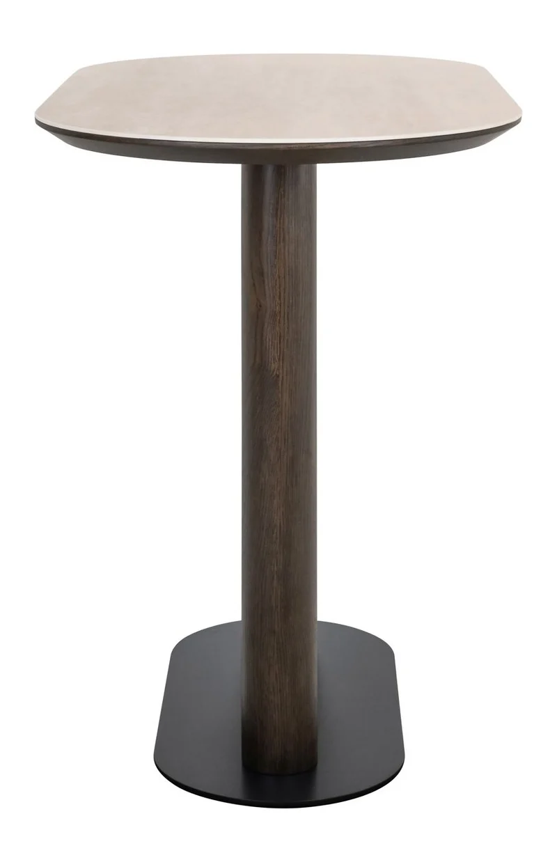 Bartisch Ritz von Richmond – Travertin-Optik in Braun, 140 cm breit
