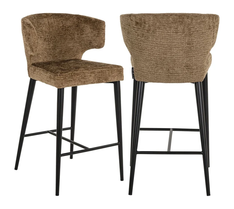 Barhocker Taylor Brandy Fusion mit schwer entflammbarem Bezug