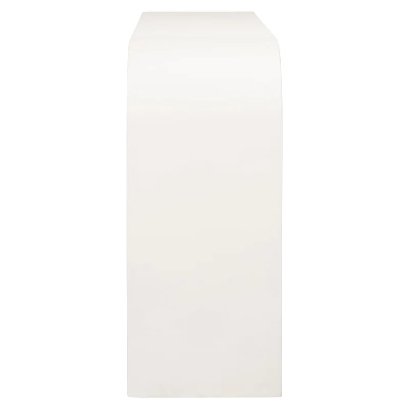 Konsole Bloomstone White 150 – organische Form, MDF Plaster-Finish