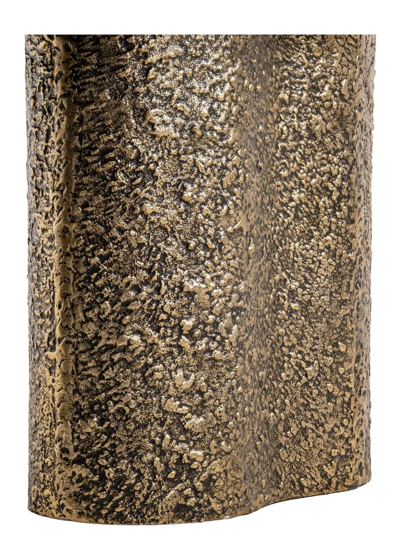 Couchtisch Abandos brass antique – Marmor & Aluminium, 131x74 cm