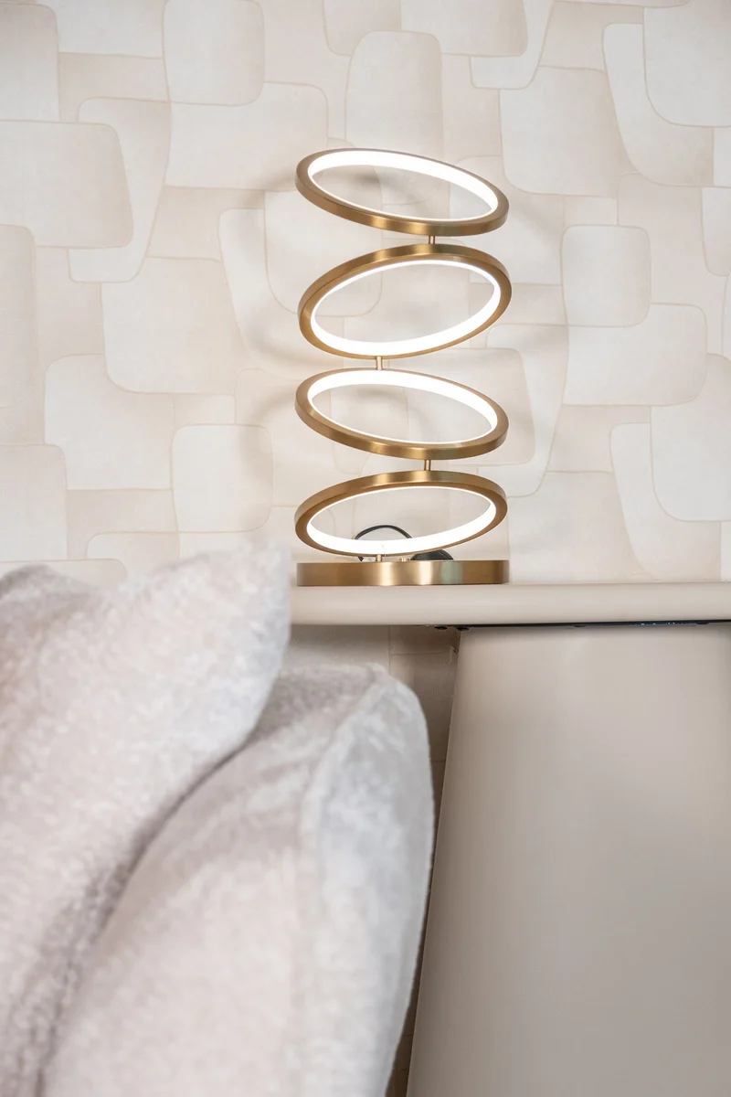 Konsole Clayton beige – Ablagetisch mit Eco-Plaster-Finish