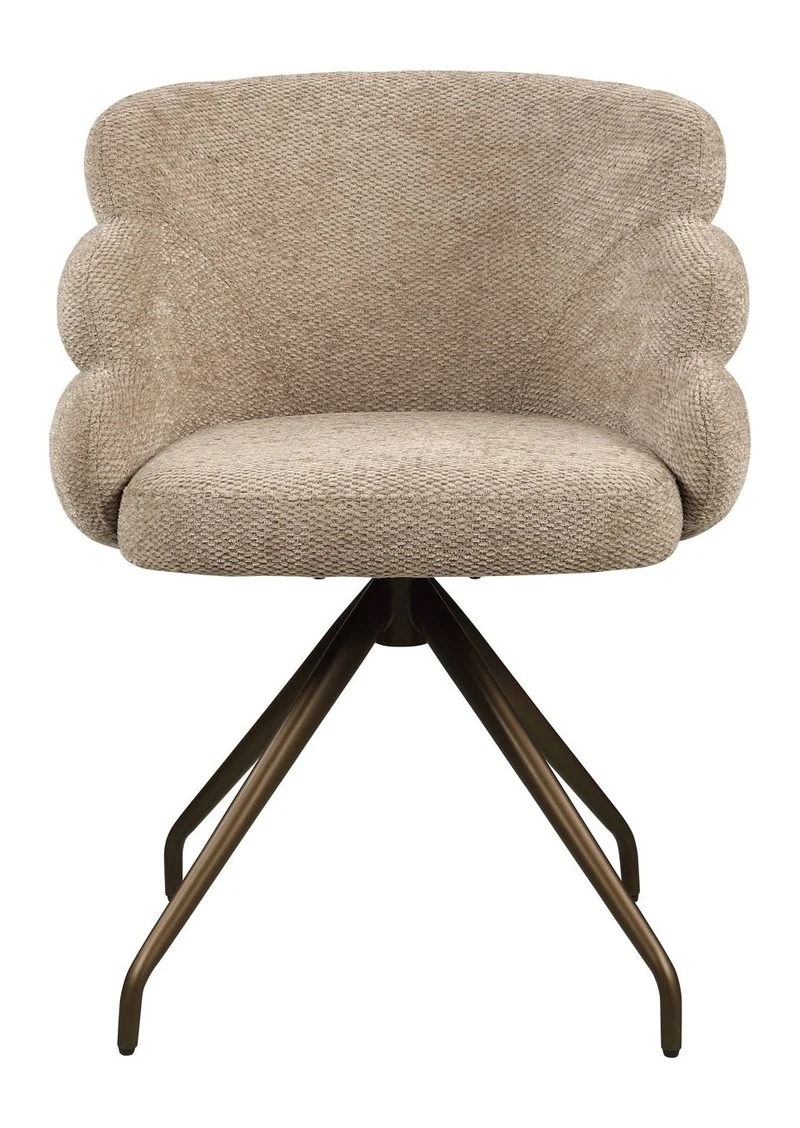 Esszimmerstuhl Kayla in Mocca Boldweave mit Drehfunktion