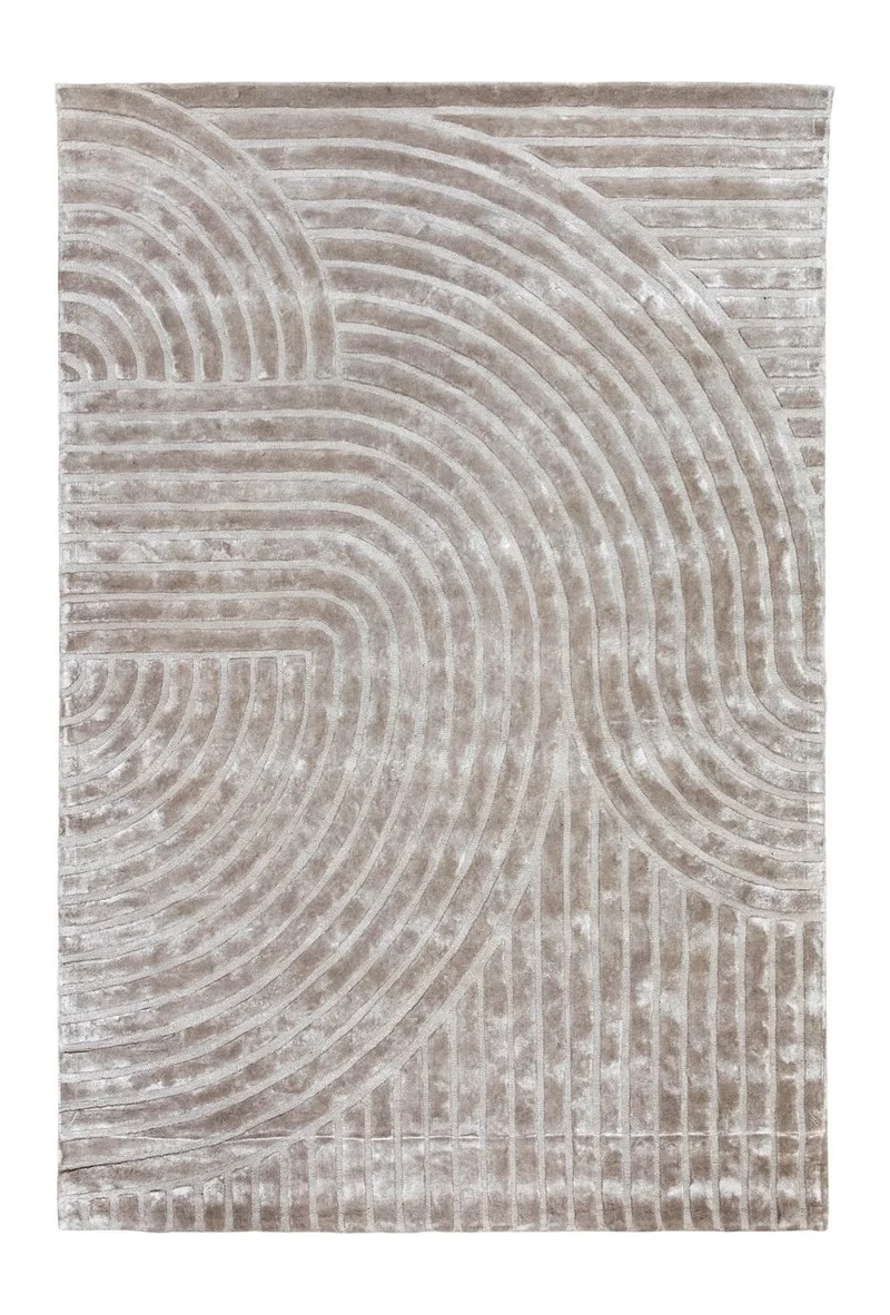 Teppich Lexy 200x300 cm natural – Flachgewebe aus Viskose & Baumwolle