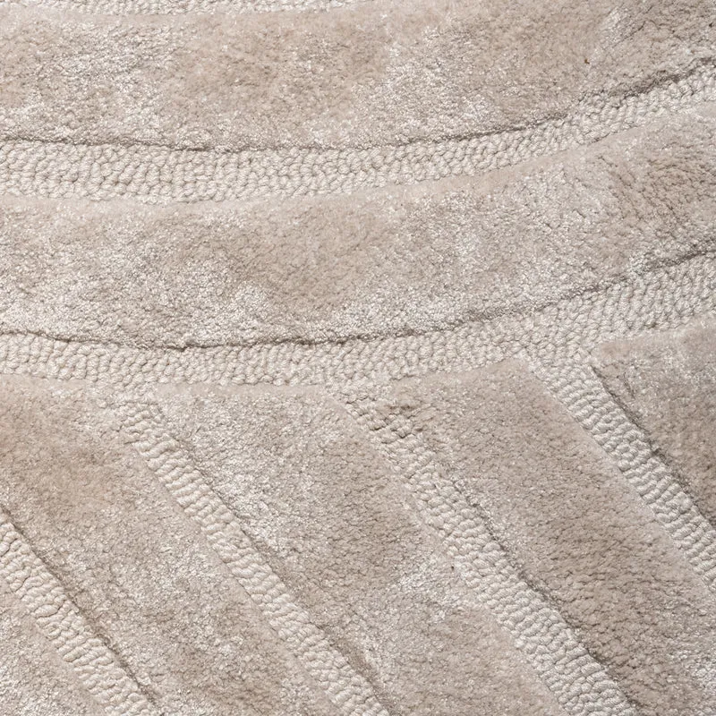Teppich Lexy 200x300 cm natural – Flachgewebe aus Viskose & Baumwolle