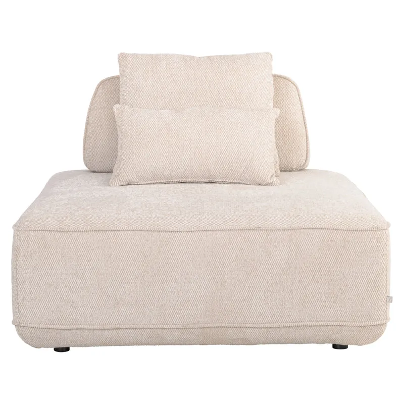 Sofa Tudor 1-Sitzer Natural Boldweave mit verschiebbarer Rückenlehne