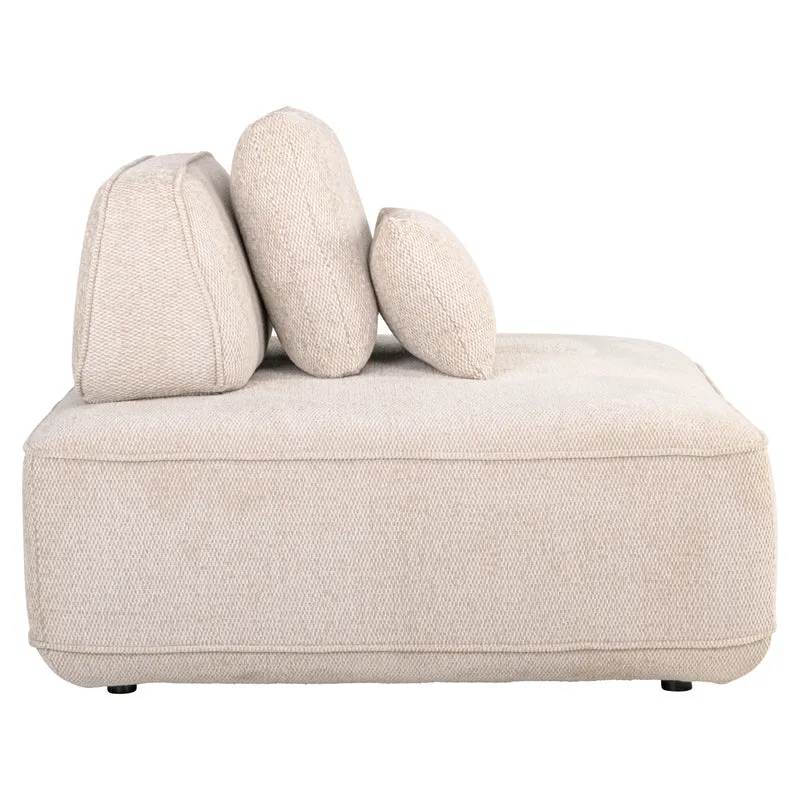 Sofa Tudor 1-Sitzer Natural Boldweave mit verschiebbarer Rückenlehne