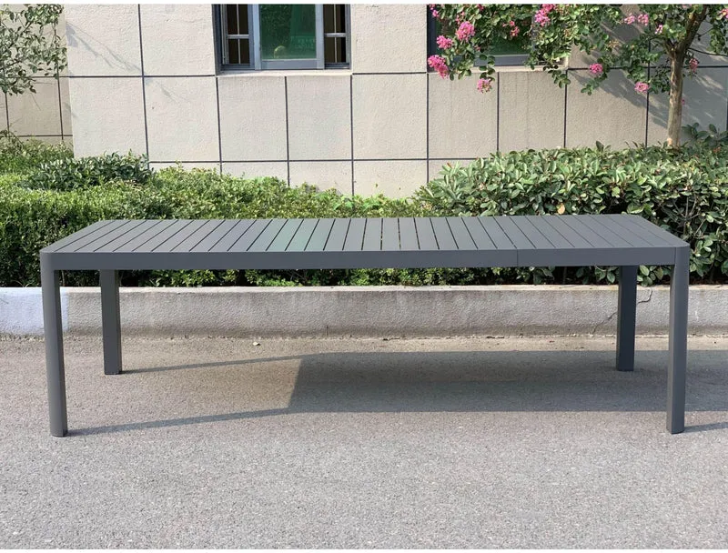 Garten Ausziehtisch Tischgruppe AMIRA 9-tlg. mit 8 x Stuhl ELENA