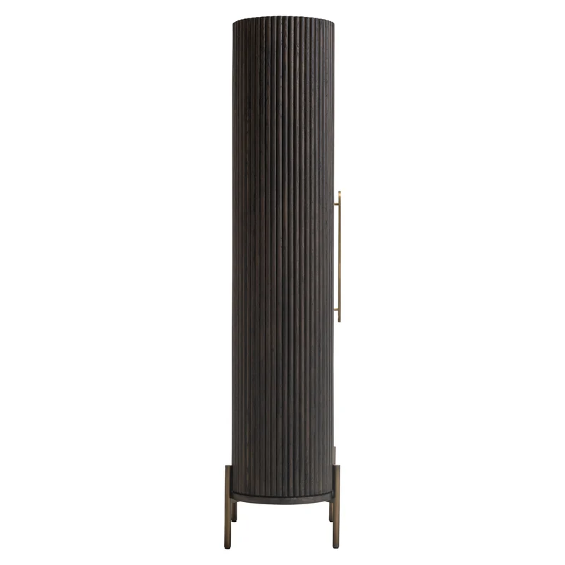 Richmond Schrank Luxor Eiche braun mit Softclose-Tür & Golddetails