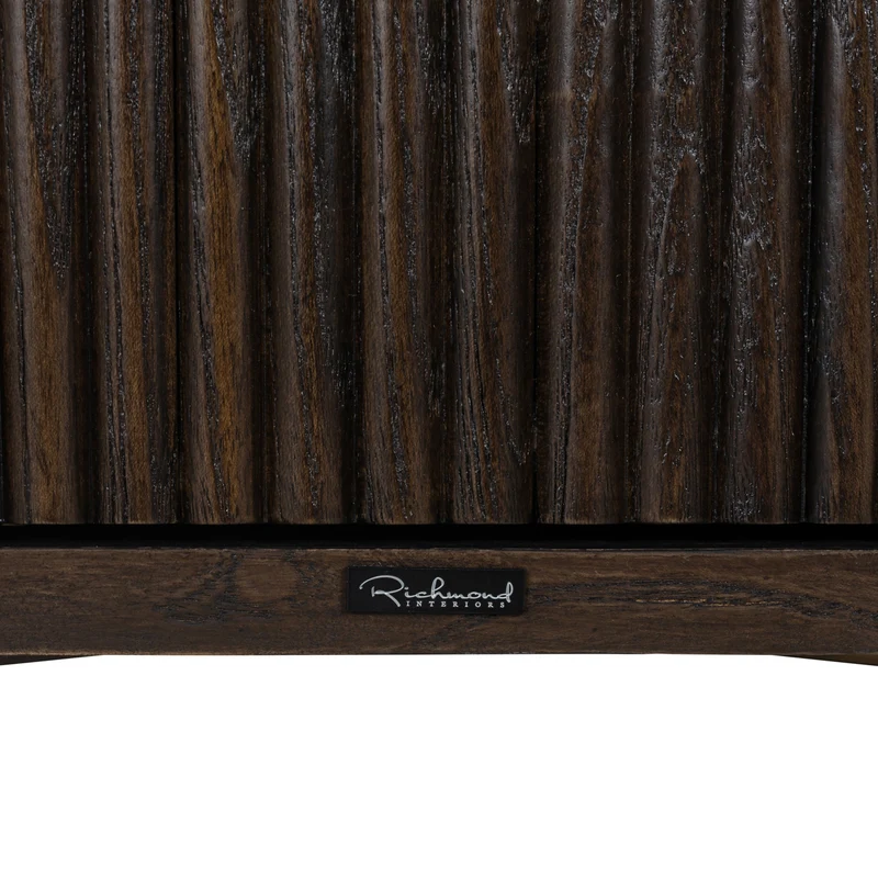 Richmond Schrank Luxor Eiche braun mit Softclose-Tür & Golddetails