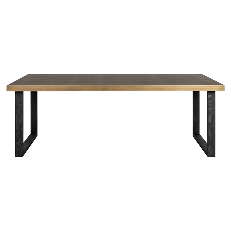 Esstisch Bloomville Brass Shagreen 230 cm mit Glasplatte – Richmond