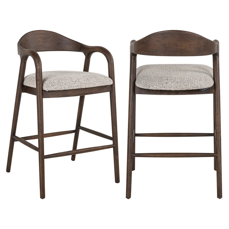Barhocker Mihara mocca fancy – Richmond Design für Küche & Bar
