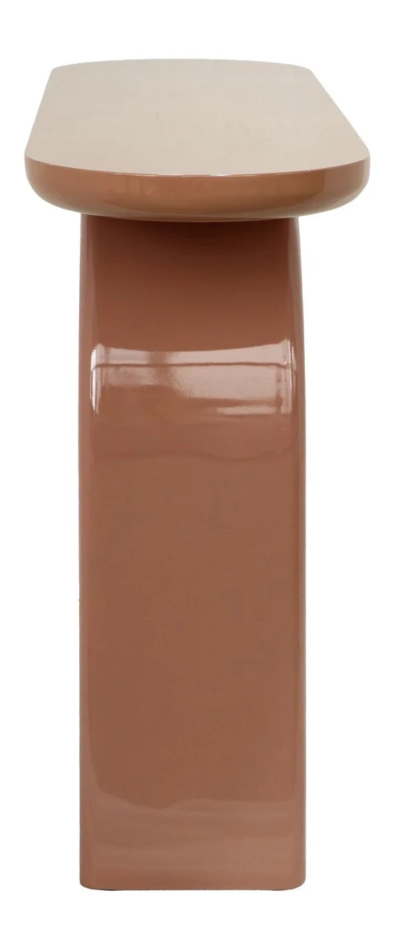 Konsole Kourtney Mocha Mousse – MDF-Wandkonsole für Flur & Wohnzimmer