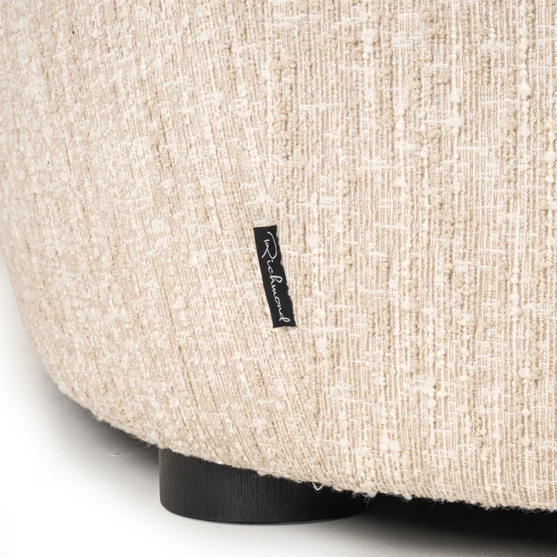 Sofa Pandora Lounge Left in Beige Angora – Skulpturales XXL-Loungesofa