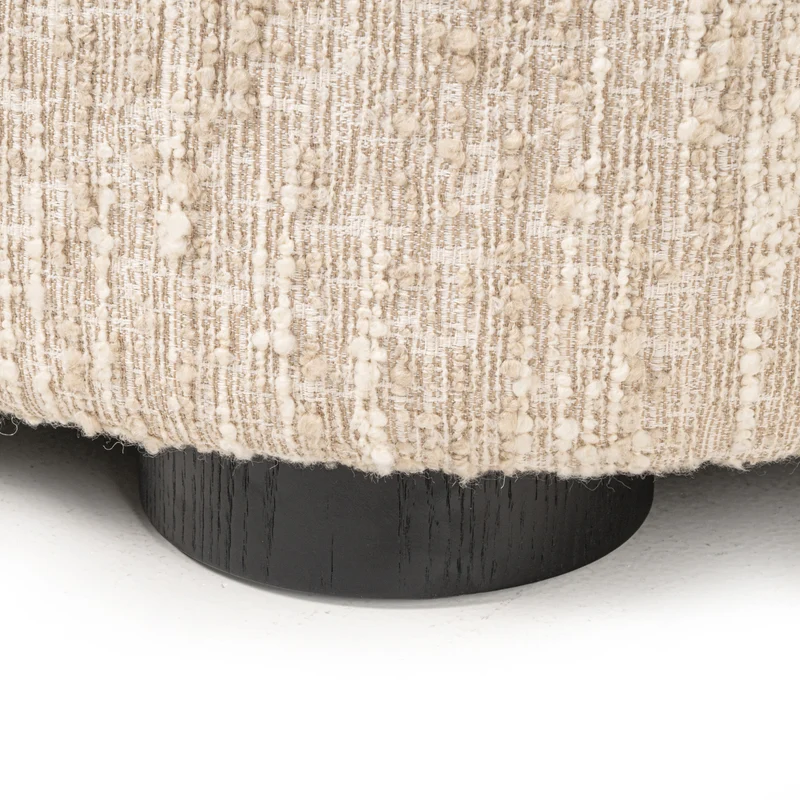 Sofa Pandora Lounge Left in Beige Angora – Skulpturales XXL-Loungesofa