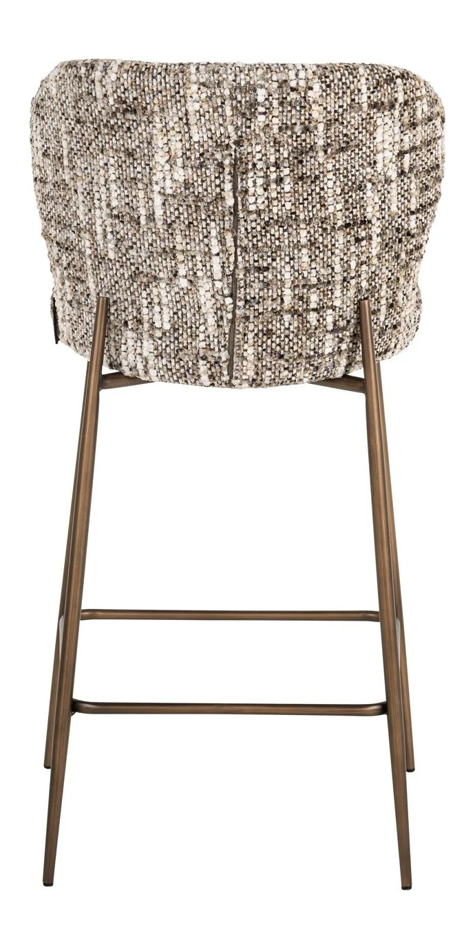 Barhocker Odarby in Braun – Richmond Design mit Polyester-Bezug