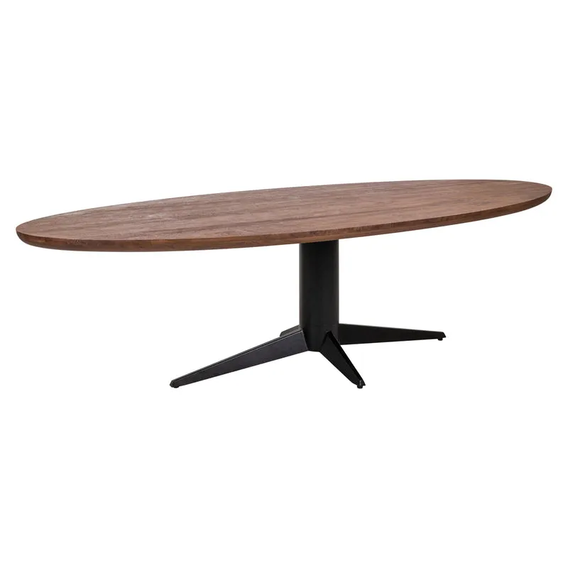 Esstisch Stafford oval 280 cm, Mangoholz spicebrown, Richmond