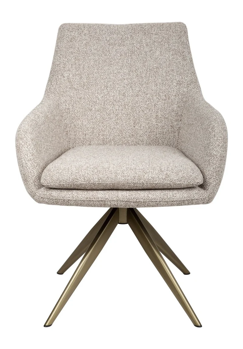 Esszimmerstuhl Lisonne drehbar 360° in Cayenne Brown, Richmond