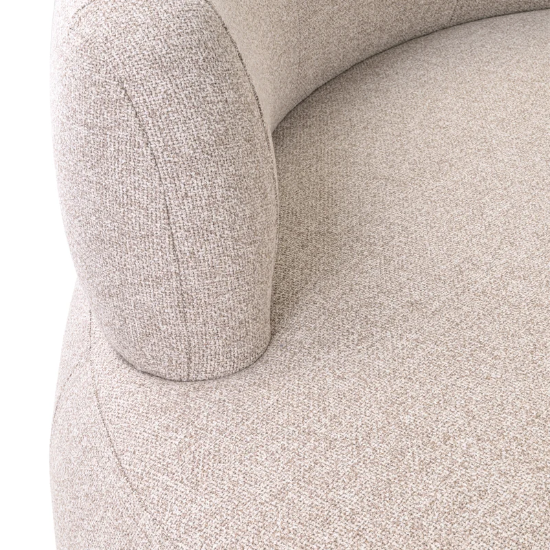 Sitzbank Sorrobon Cayenne Brown 2er-Set – rund für Esstisch