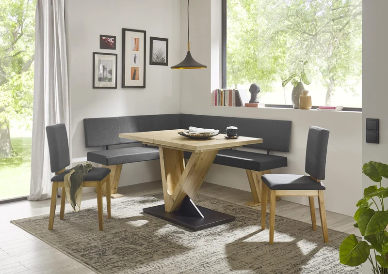 Eckbank Eckbankgruppe VERONA II 150x190 cm Eiche mit Tisch Manzano
