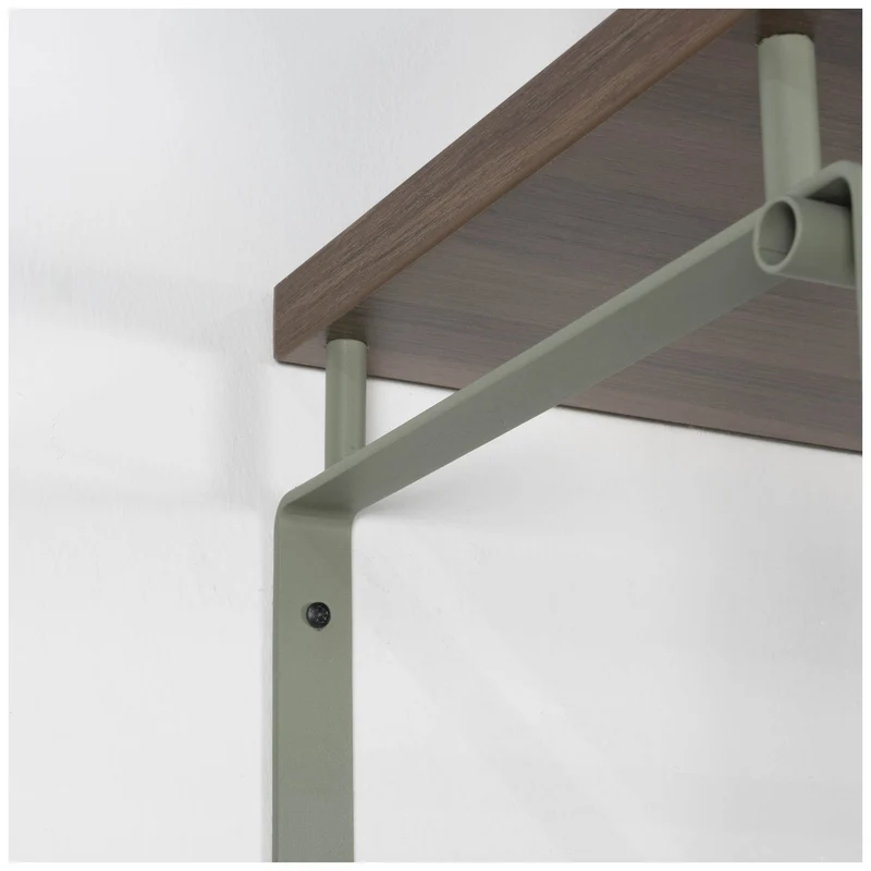 Wandgarderobe REX 3 Dusty Green, Garderobe mit 5 Haken und Hutablage