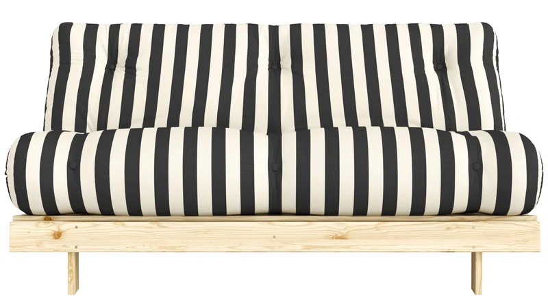Schlafsofa ROOTS 160 Bold Stripes Sofa Kiefer massiv unbehandelt, Karup