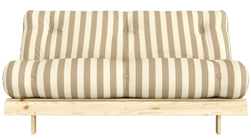 Schlafsofa ROOTS 160 Bold Stripes Sofa Kiefer massiv unbehandelt, Karup