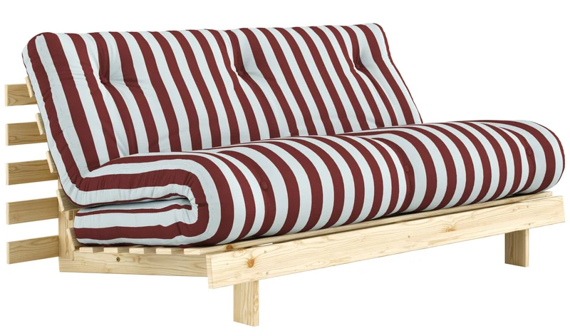 Schlafsofa ROOTS 160 Bold Stripes Sofa Kiefer massiv unbehandelt, Karup