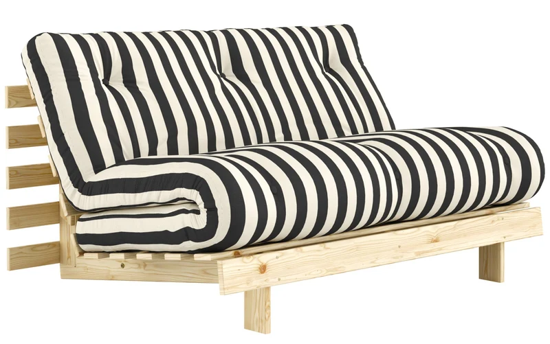 Schlafsofa ROOTS 140 Bold Stripes Sofa Kiefer massiv unbehandelt, Karup