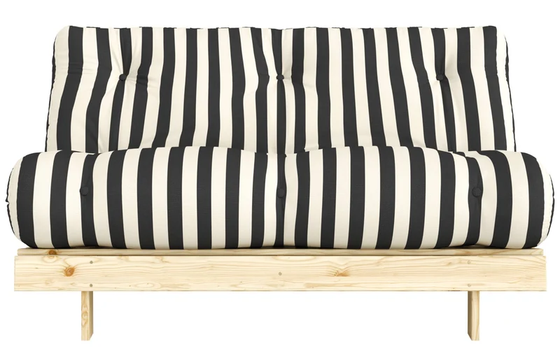 Schlafsofa ROOTS 140 Bold Stripes Sofa Kiefer massiv unbehandelt, Karup