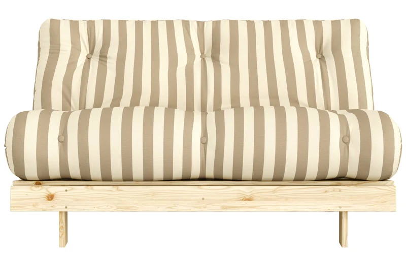 Schlafsofa ROOTS 140 Bold Stripes Sofa Kiefer massiv unbehandelt, Karup