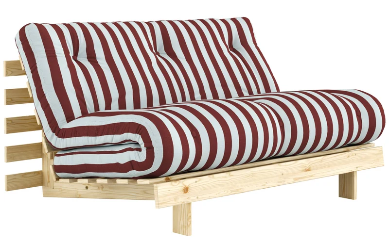Schlafsofa ROOTS 140 Bold Stripes Sofa Kiefer massiv unbehandelt, Karup