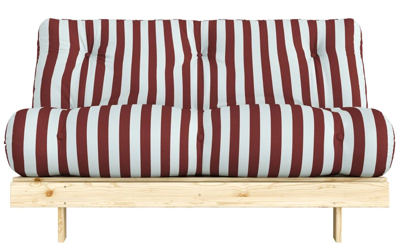 Schlafsofa ROOTS 140 Bold Stripes Sofa Kiefer massiv unbehandelt, Karup