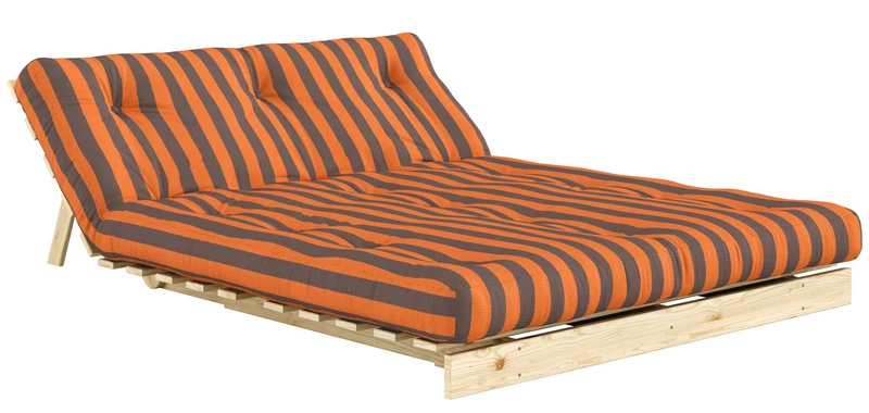 Schlafsofa ROOTS 140 Bold Stripes Sofa Kiefer massiv unbehandelt, Karup
