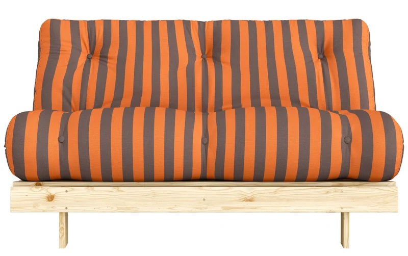 Schlafsofa ROOTS 140 Bold Stripes Sofa Kiefer massiv unbehandelt, Karup