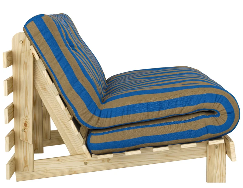 Schlafsofa ROOTS 140 Bold Stripes Sofa Kiefer massiv unbehandelt, Karup