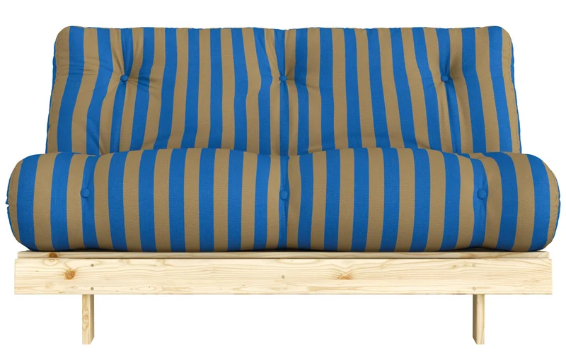 Schlafsofa ROOTS 140 Bold Stripes Sofa Kiefer massiv unbehandelt, Karup