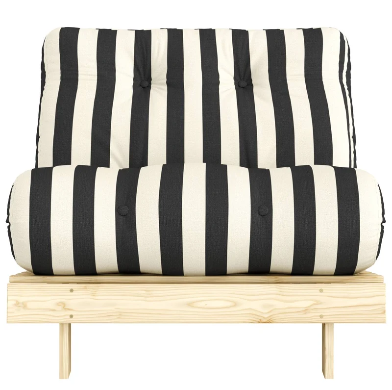 Schlafsofa ROOTS 90 Bold Stripes Sofa Kiefer massiv unbehandelt, Karup