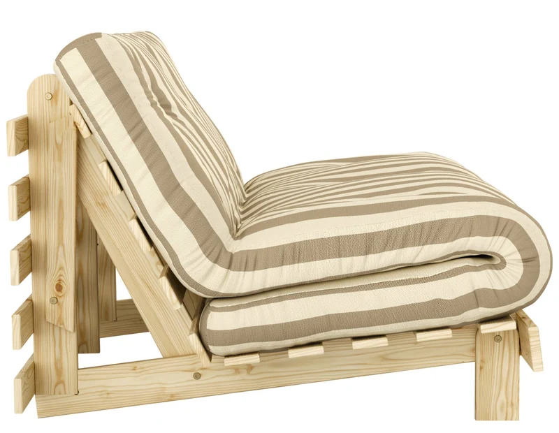 Schlafsofa ROOTS 90 Bold Stripes Sofa Kiefer massiv unbehandelt, Karup