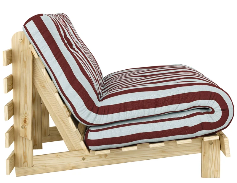 Schlafsofa ROOTS 90 Bold Stripes Sofa Kiefer massiv unbehandelt, Karup