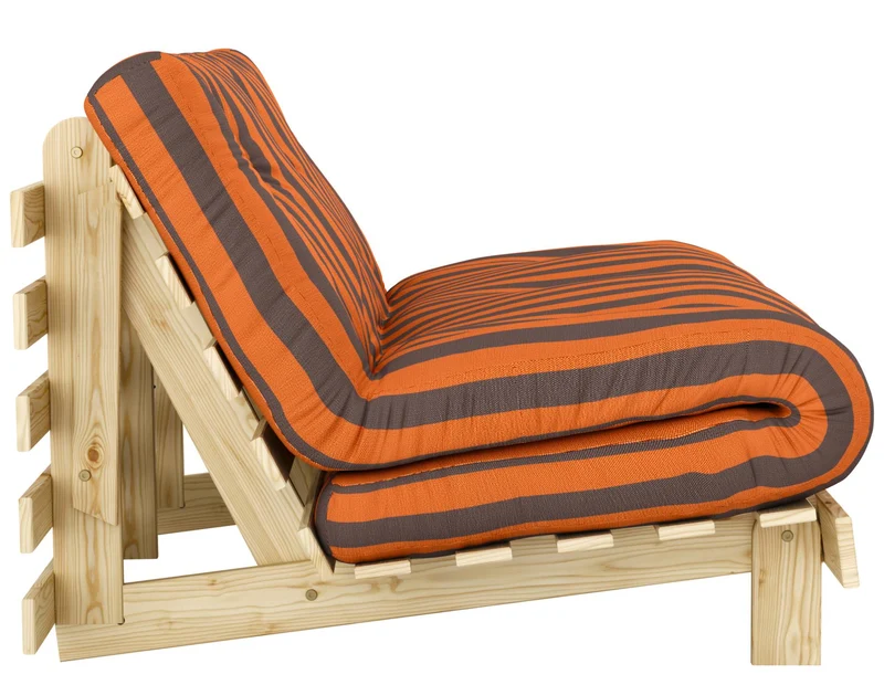 Schlafsofa ROOTS 90 Bold Stripes Sofa Kiefer massiv unbehandelt, Karup