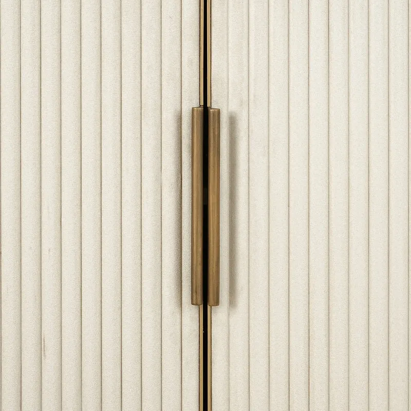 Richmond Vitrine Tivoli White – Keramikplatte, Eisen & MDF, 197 cm